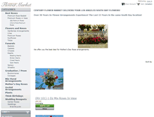 Tablet Screenshot of centuryflowermarket.com